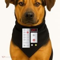 Cool Elevator Buttons Art Funny Funny Lift Halloween Costume USA-Made Doggie Bandana thumb 1