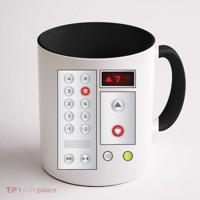Cool Elevator Buttons Art Funny Funny Lift Halloween Costume Coffee Mug back