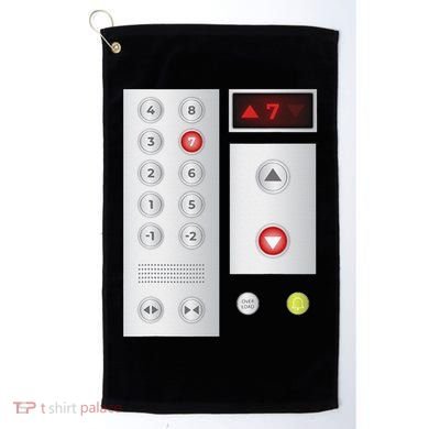 Cool Elevator Buttons Art Funny Funny Lift Halloween Costume Golf Towel