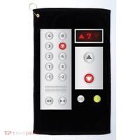 Cool Elevator Buttons Art Funny Funny Lift Halloween Costume Golf Towel thumb 0