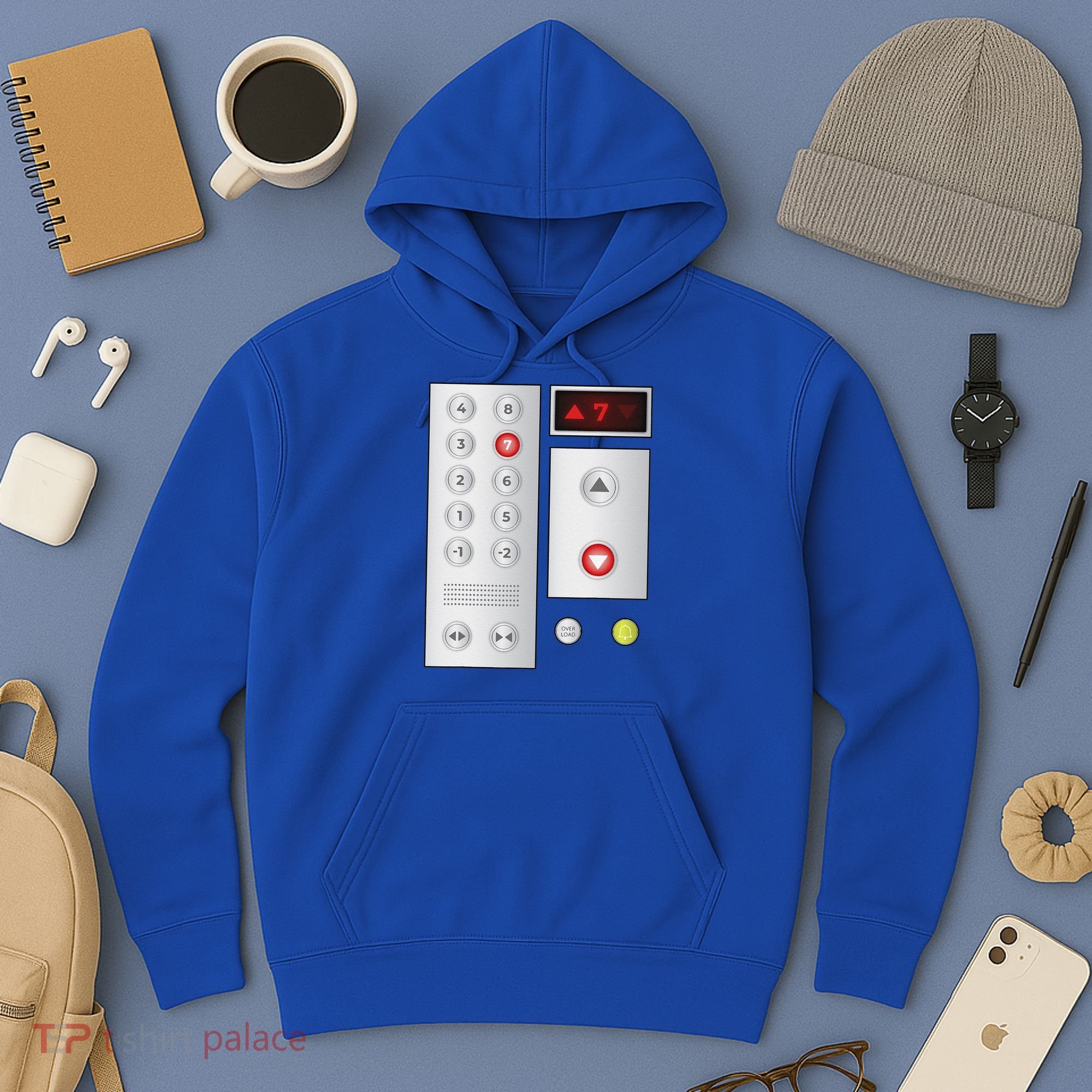 Cool Elevator Buttons Art Funny Funny Lift Halloween Costume Hoodie
