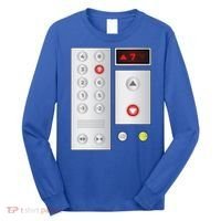 Cool Elevator Buttons Art Funny Funny Lift Halloween Costume Long Sleeve Shirt thumb 0