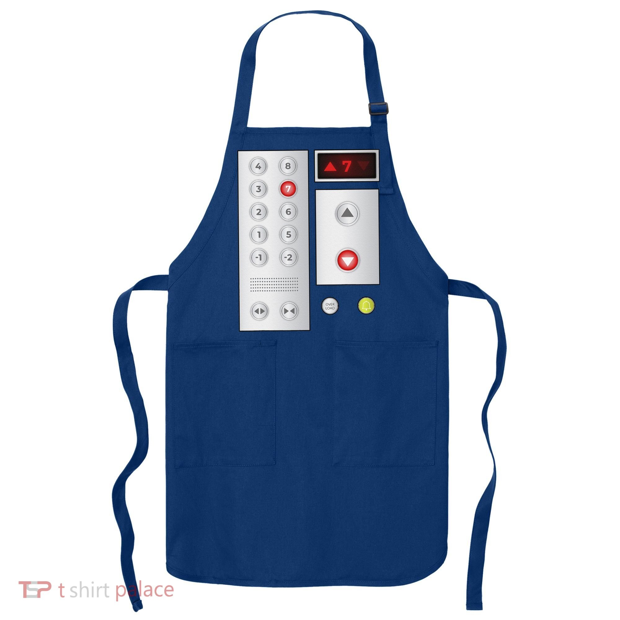 Cool Elevator Buttons Art Funny Funny Lift Halloween Costume Apron