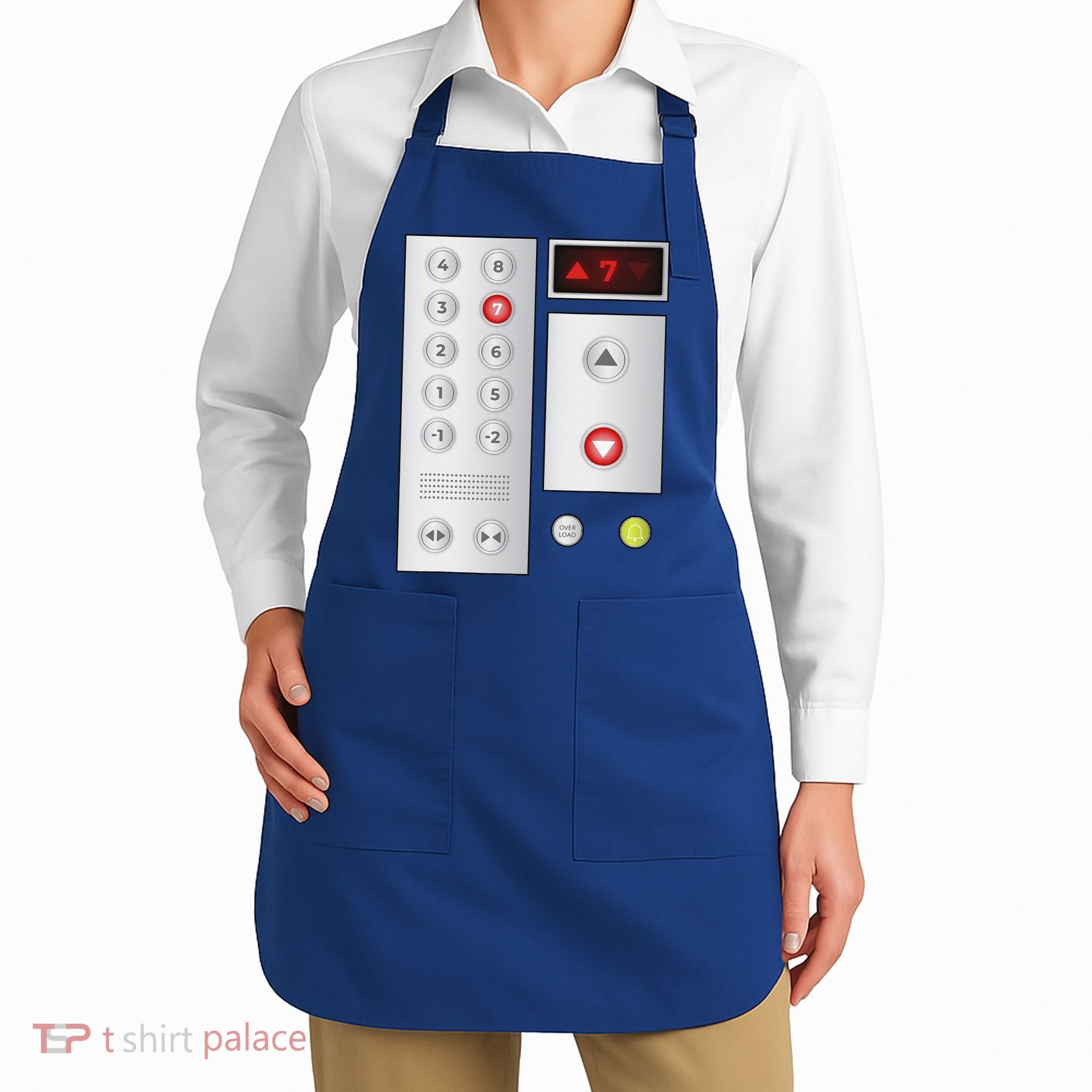 Cool Elevator Buttons Art Funny Funny Lift Halloween Costume Apron