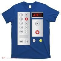 Cool Elevator Buttons Art Funny Funny Lift Halloween Costume T-Shirt thumb 0