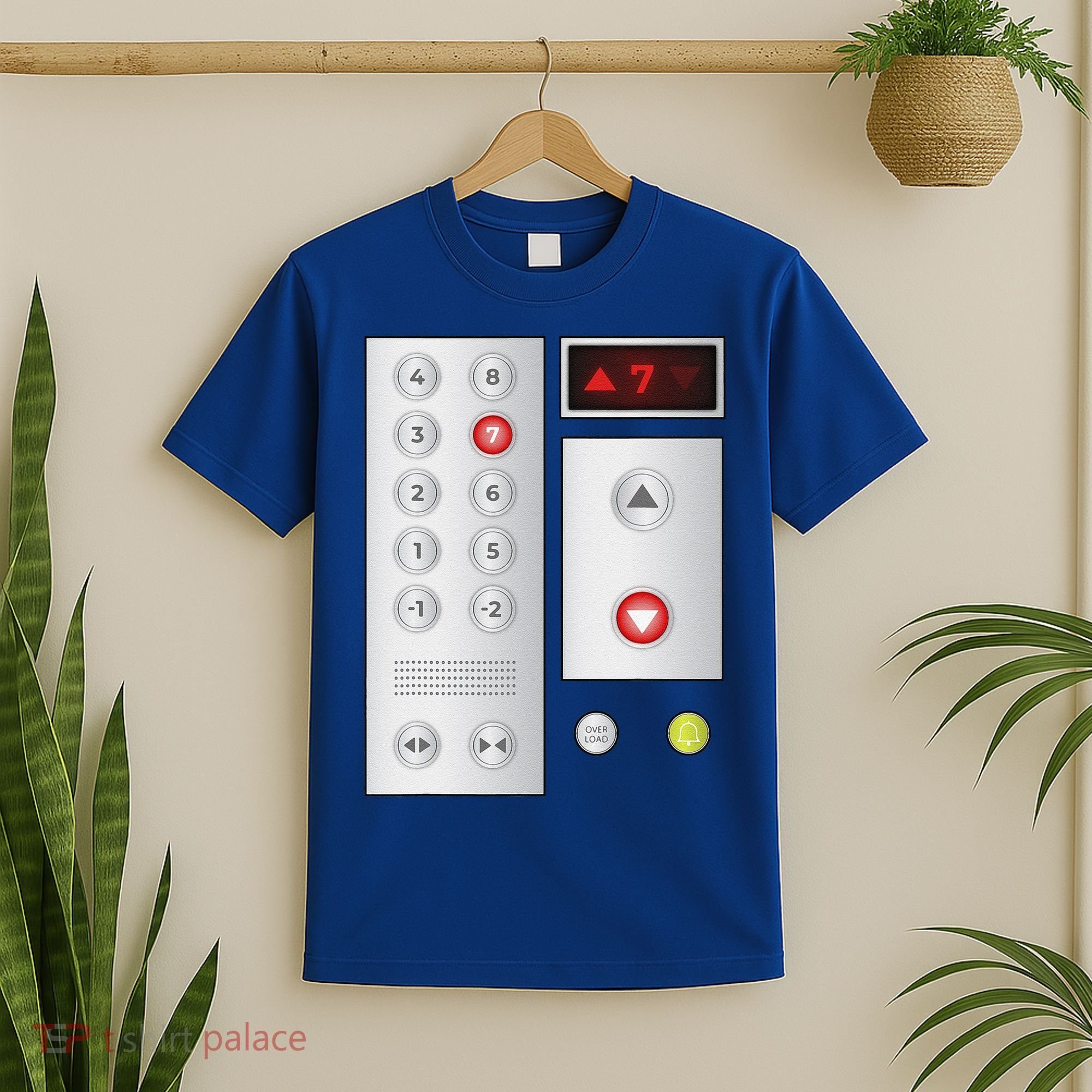 Cool Elevator Buttons Art Funny Funny Lift Halloween Costume T-Shirt