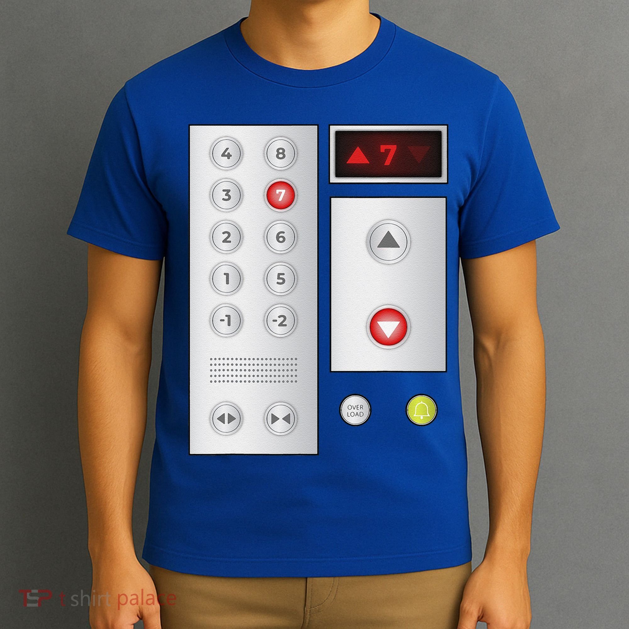 Cool Elevator Buttons Art Funny Funny Lift Halloween Costume T-Shirt