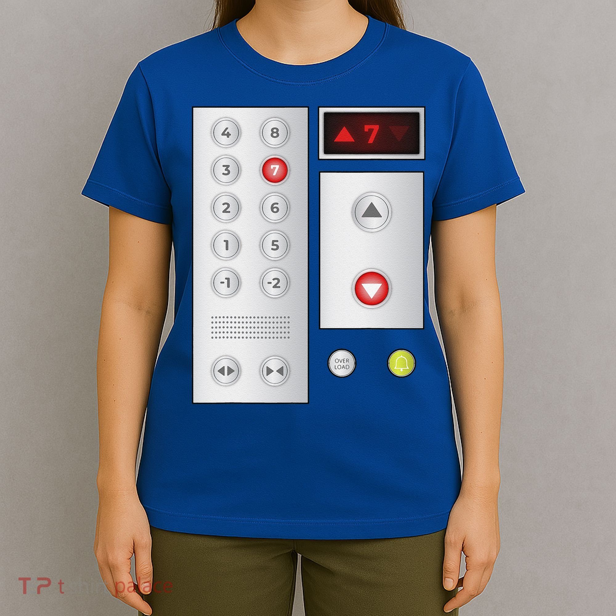 Cool Elevator Buttons Art Funny Funny Lift Halloween Costume T-Shirt
