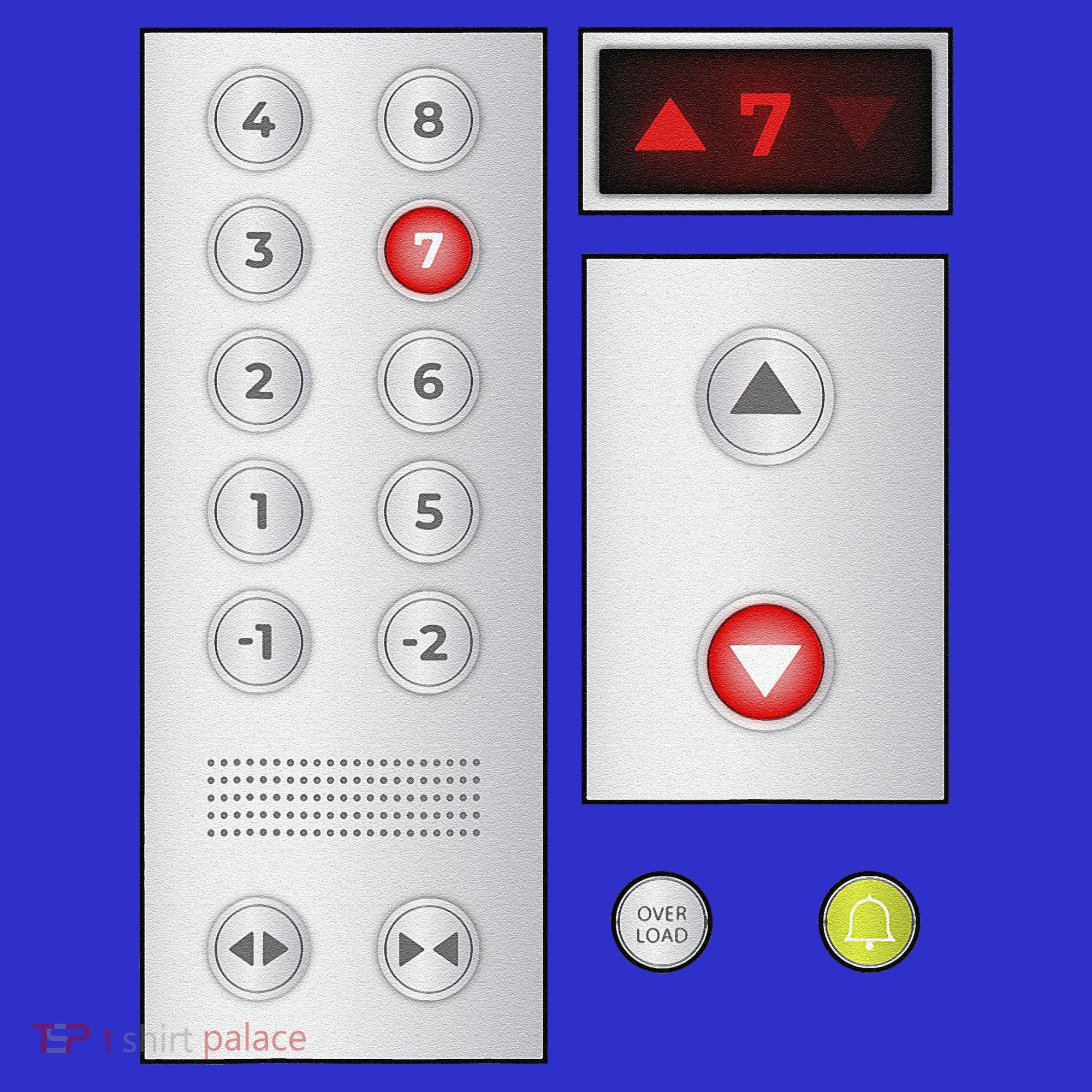Cool Elevator Buttons Art Funny Funny Lift Halloween Costume Coaster