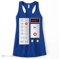 Cool Elevator Buttons Art Funny Funny Lift Halloween Costume Women's Tank Top thumb 0