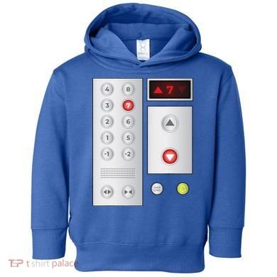 Cool Elevator Buttons Art Funny Funny Lift Halloween Costume Toddler Hoodie