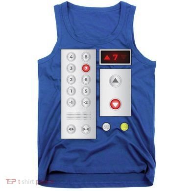 Cool Elevator Buttons Art Funny Funny Lift Halloween Costume Tank Top