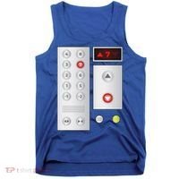Cool Elevator Buttons Art Funny Funny Lift Halloween Costume Tank Top thumb 0