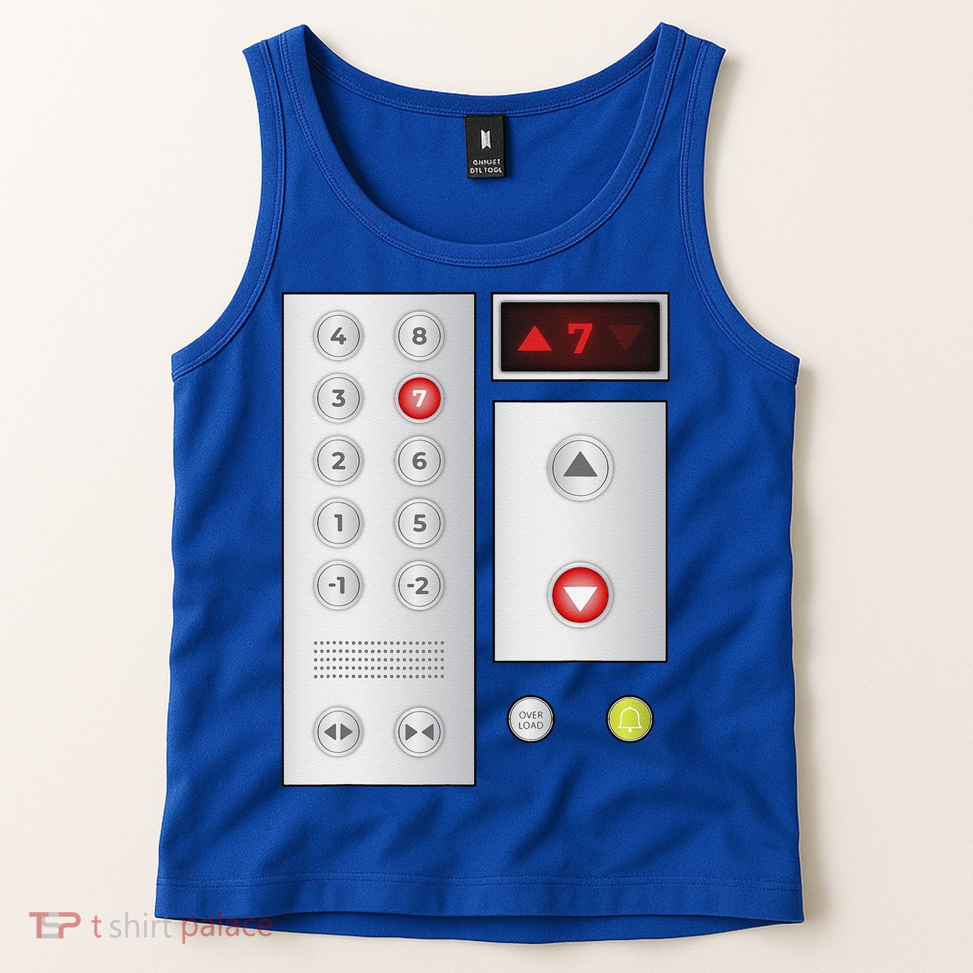 Cool Elevator Buttons Art Funny Funny Lift Halloween Costume Tank Top