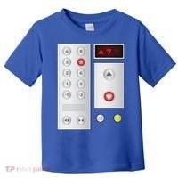 Cool Elevator Buttons Art Funny Funny Lift Halloween Costume Toddler T-Shirt thumb 0