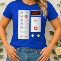 Cool Elevator Buttons Art Funny Funny Lift Halloween Costume Women's T-Shirt thumb 2