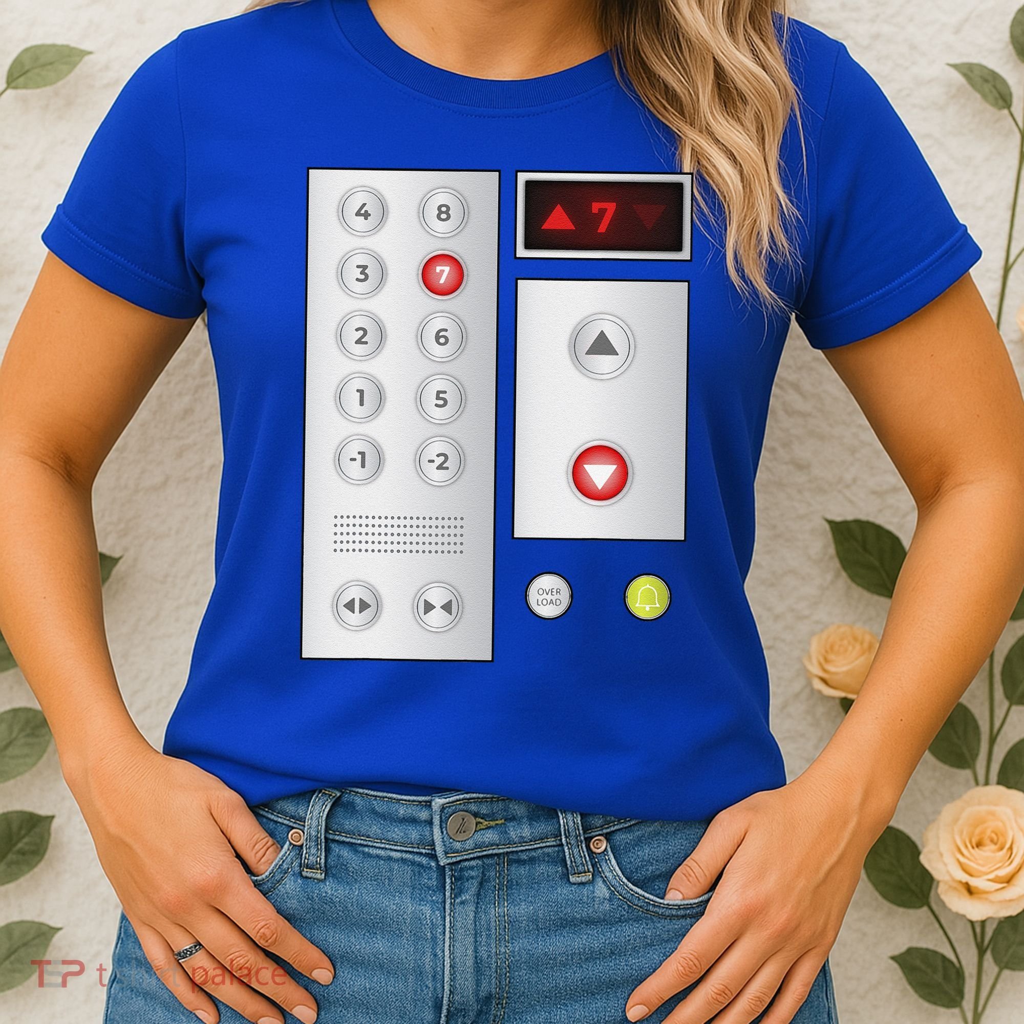 Cool Elevator Buttons Art Funny Funny Lift Halloween Costume Women's T-Shirt