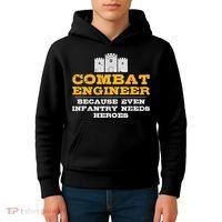 Combat Engineer Because Infantry Needs Heroes Army Kids Hoodie thumb 4