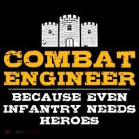 Combat Engineer Because Infantry Needs Heroes Army Kids T-Shirt thumb 4