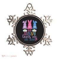 Cute Easter Bunnies No Bunny Loves Me Like Jesus Ornament thumb 0