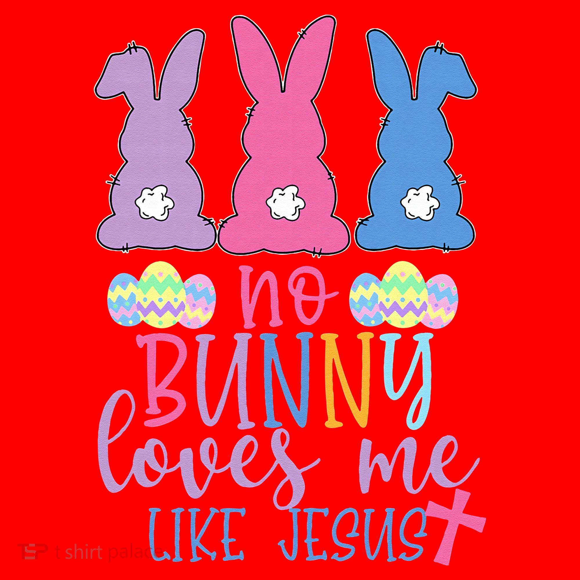 Cute Easter Bunnies No Bunny Loves Me Like Jesus Santa Hat