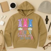 Cute Easter Bunnies No Bunny Loves Me Like Jesus Hoodie thumb 3