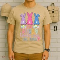 Cute Easter Bunnies No Bunny Loves Me Like Jesus T-Shirt thumb 6
