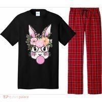 Cute Easter Bunny With Flower Crown And Bubblegum Pajama Set thumb 0