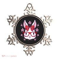 Cute Easter Bunny Face Glasses Bow Easter Day Rabbit Ornament thumb 0