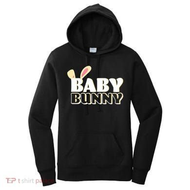 Cute Easter Baby Bunny Matching Family Shirts Women's Hoodie