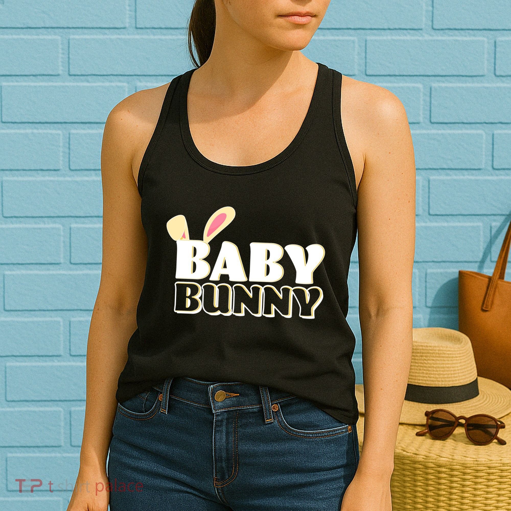 Cute Easter Baby Bunny Matching Family Shirts Women's Tank Top