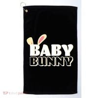 Cute Easter Baby Bunny Matching Family Shirts Golf Towel thumb 0