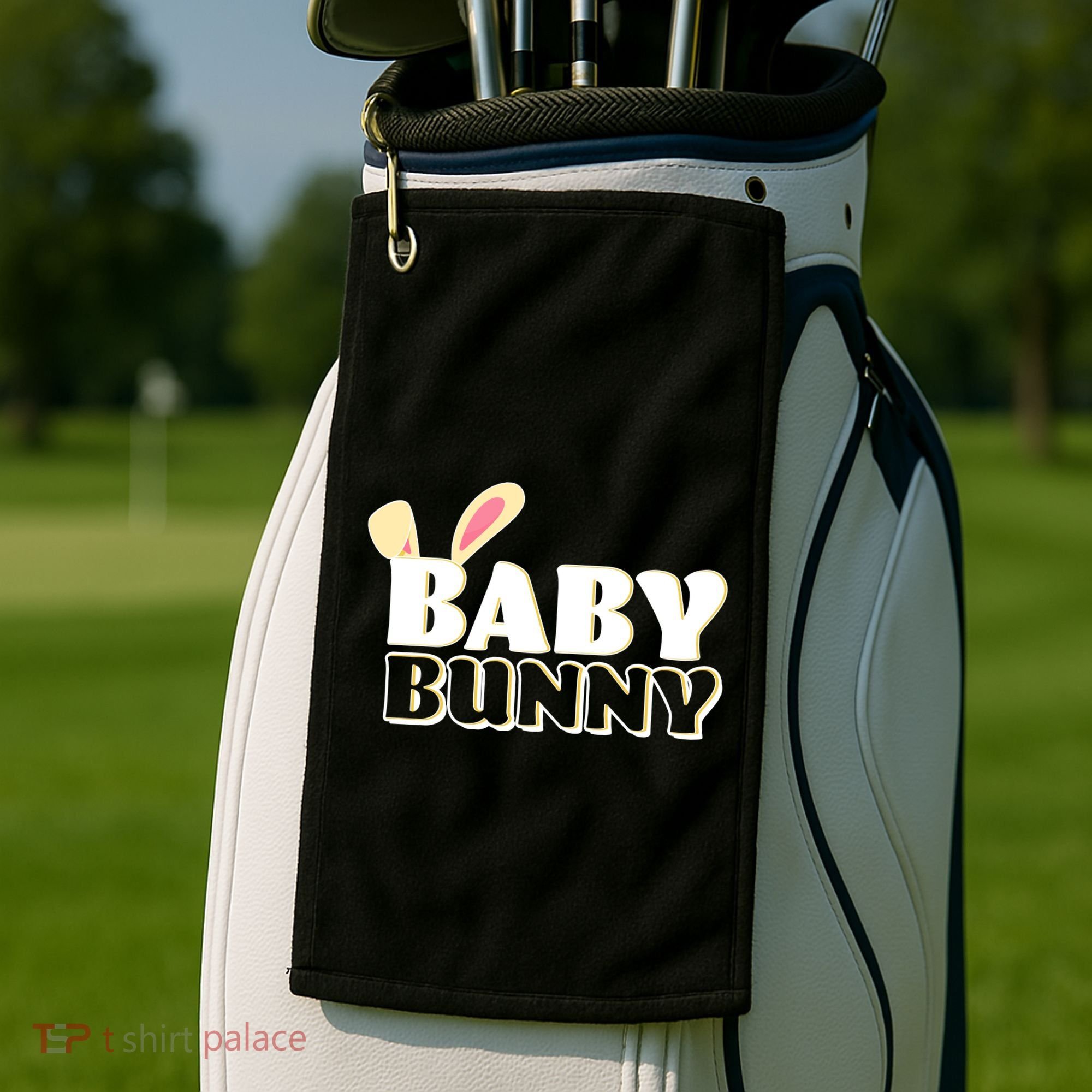 Cute Easter Baby Bunny Matching Family Shirts Golf Towel