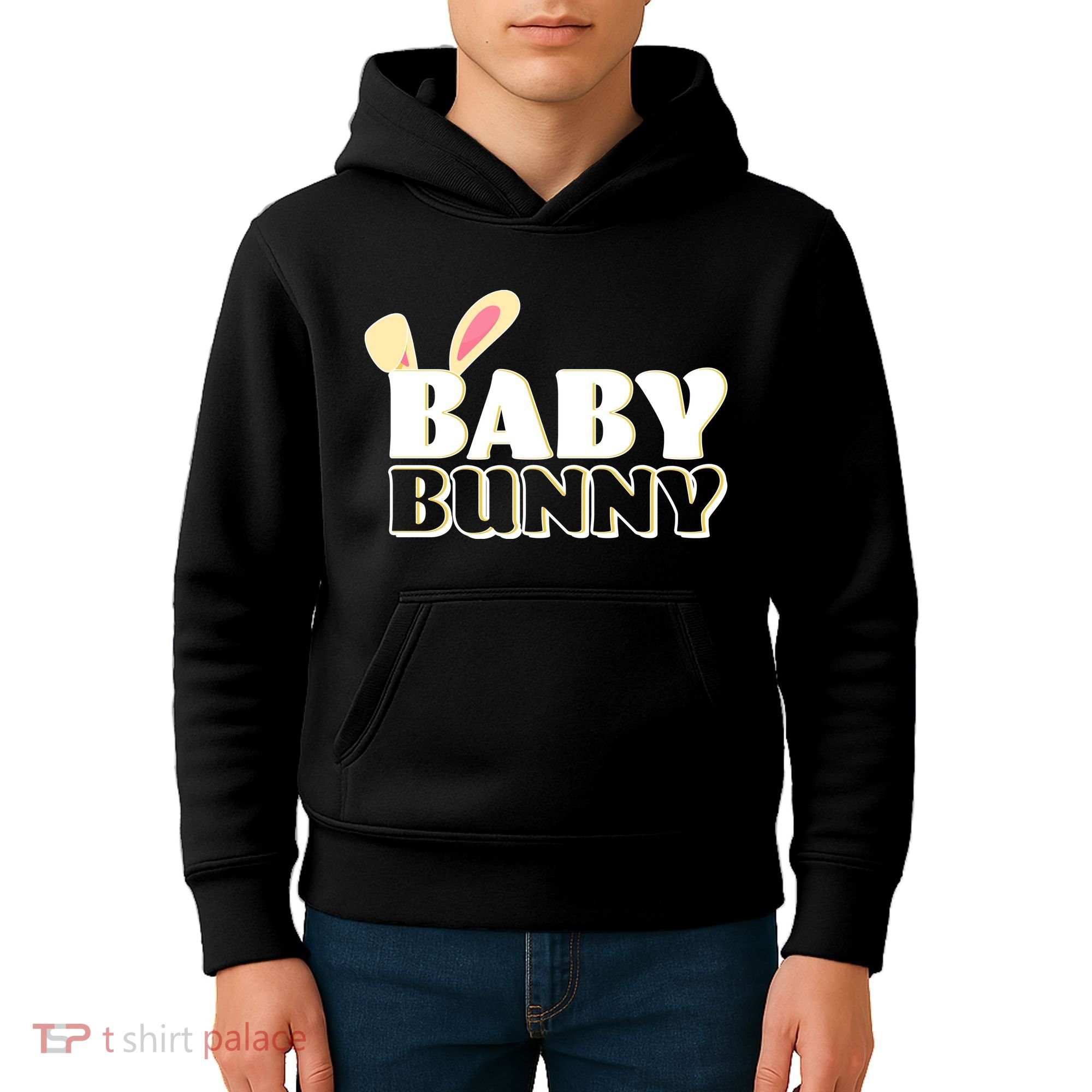 Cute Easter Baby Bunny Matching Family Shirts Kids Hoodie