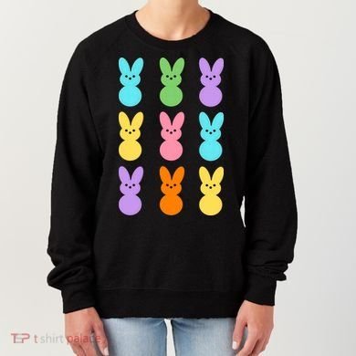 Colorful Easter Bunny Holiday Women's Sweatshirt