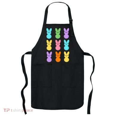 Colorful Easter Bunny Holiday Apron