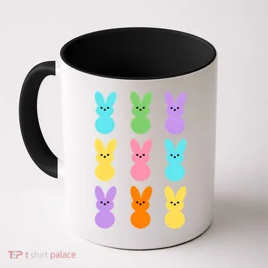 Colorful Easter Bunny Holiday Coffee Mug