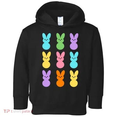 Colorful Easter Bunny Holiday Toddler Hoodie