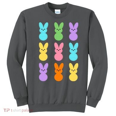 Colorful Easter Bunny Holiday Sweatshirt