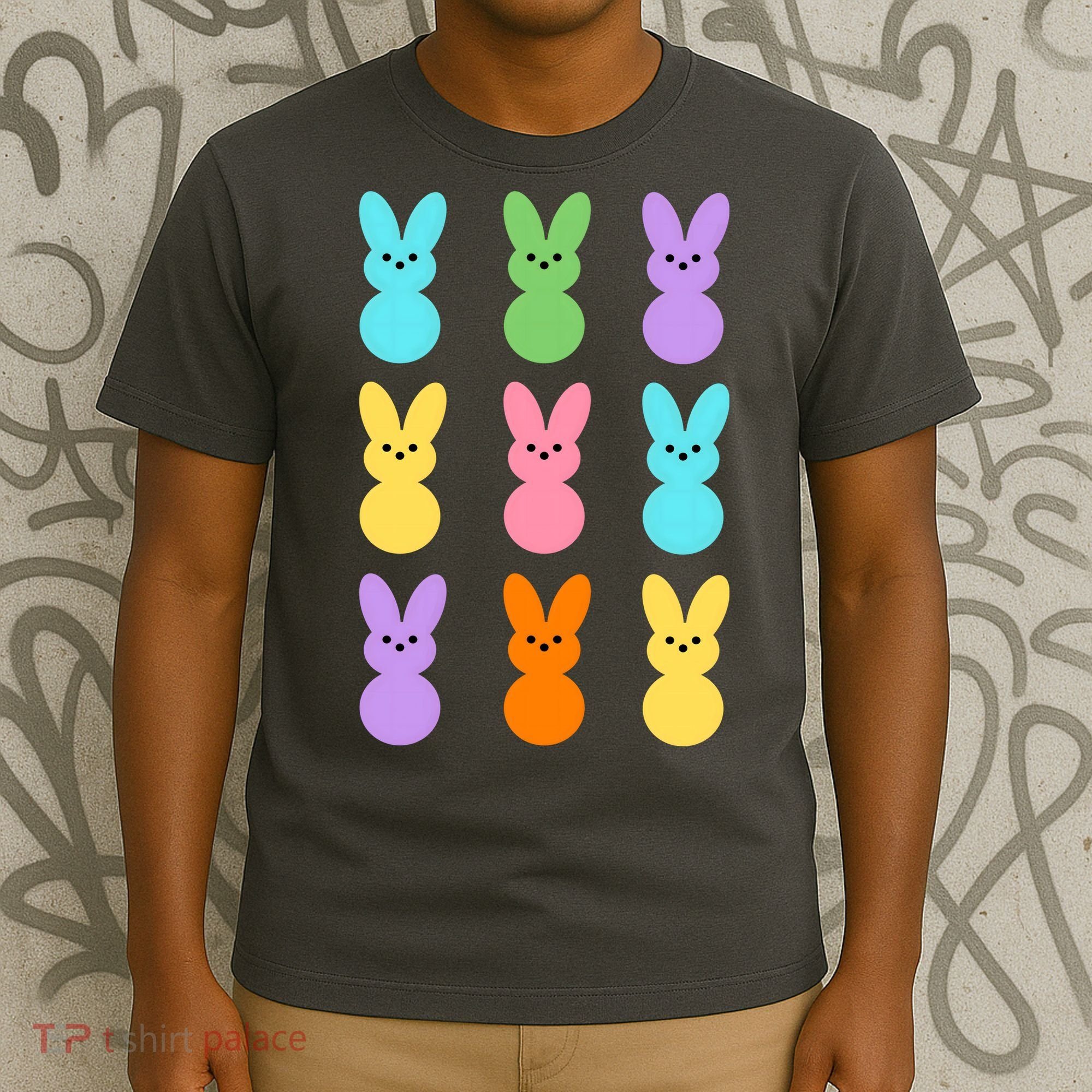 Colorful Easter Bunny Holiday T-Shirt