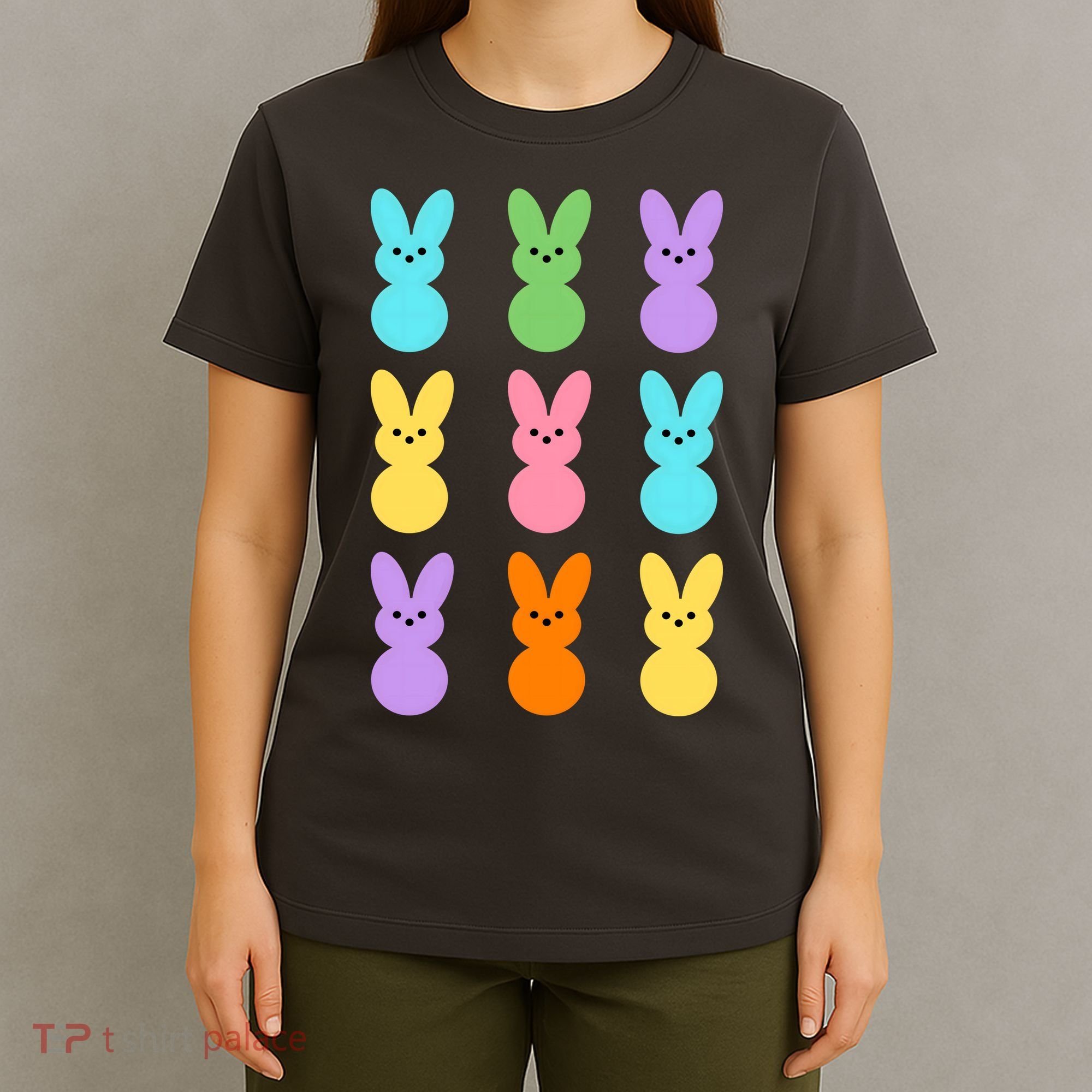 Colorful Easter Bunny Holiday T-Shirt