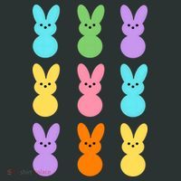 Colorful Easter Bunny Holiday T-Shirt thumb 7