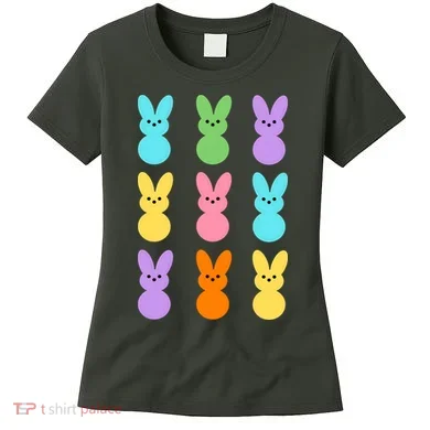 Colorful Easter Bunny Holiday Women's T-Shirt