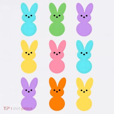 Colorful Easter Bunny Holiday Garment-Dyed Sweatshirt