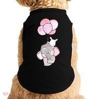 Cute Elephant Balloons Birthday Gift Doggie Tank thumb 0