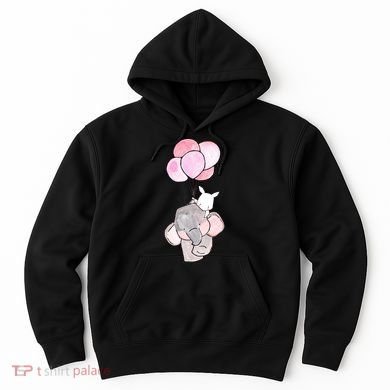 Cute Elephant Balloons Birthday Gift Hoodie