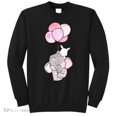 Cute Elephant Balloons Birthday Gift Sweatshirt
