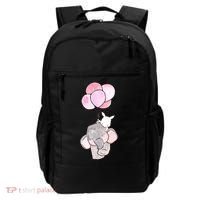 Cute Elephant Balloons Birthday Gift Backpack thumb 0
