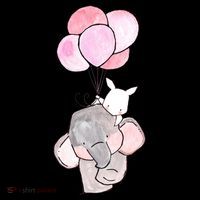 Cute Elephant Balloons Birthday Gift Bucket Hat thumb 4
