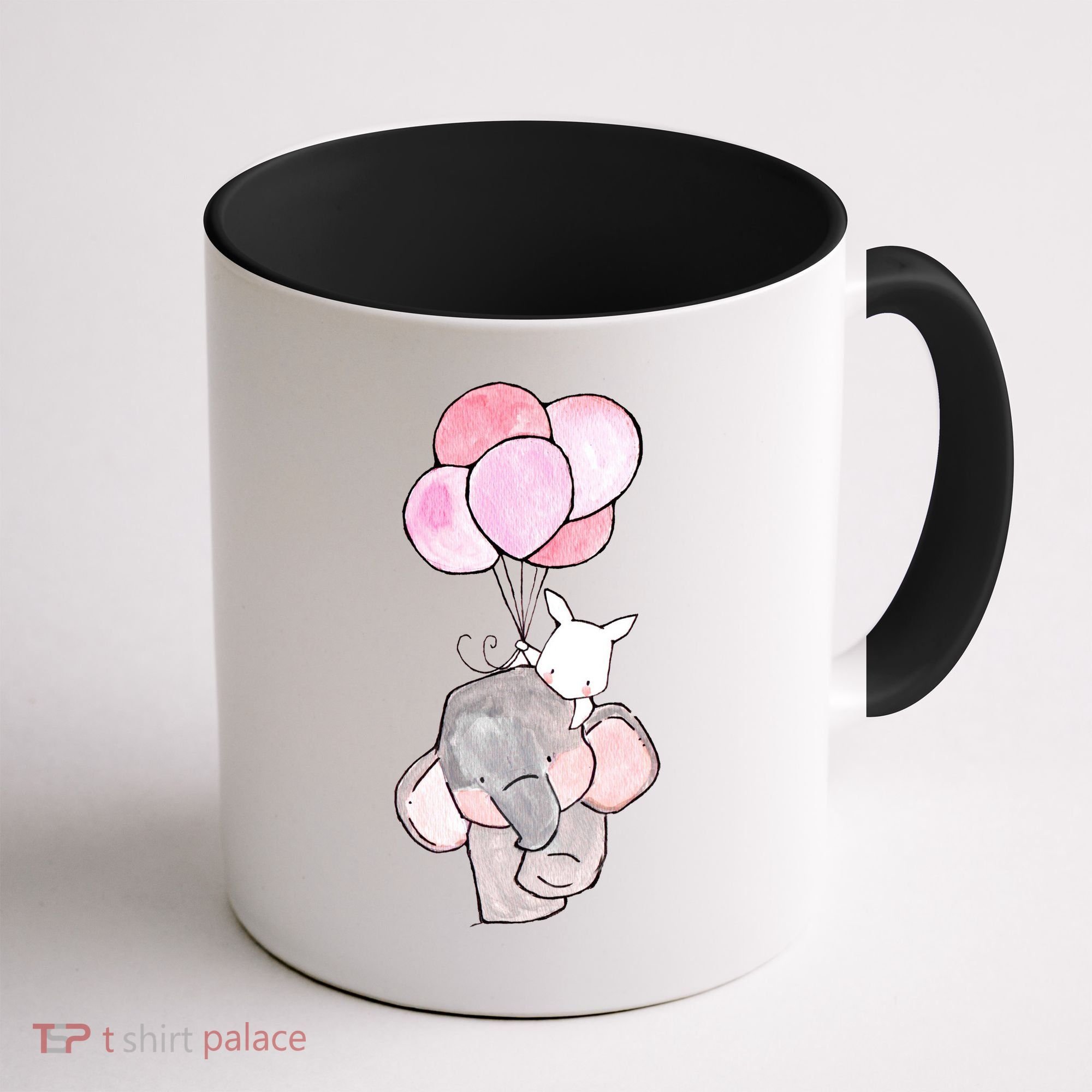 Cute Elephant Balloons Birthday Gift Coffee Mug